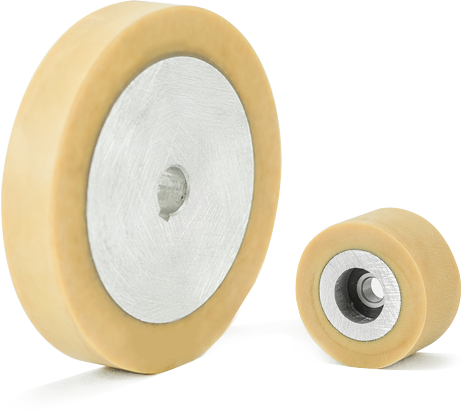 Pure natural rubber wheels